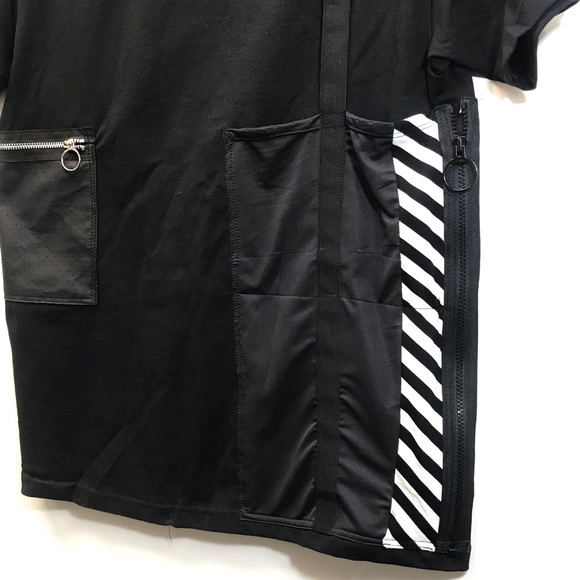 New Cargo T-Shirt Hazard Racing Striped Techwear - Picture 2 of 6
